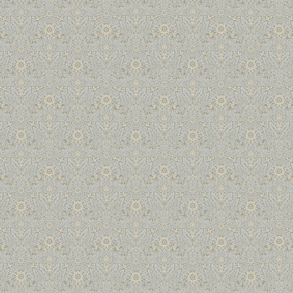 Laura Ashley Wallpaper Delamore Stone Grey close view picture of the wallpaper pattern