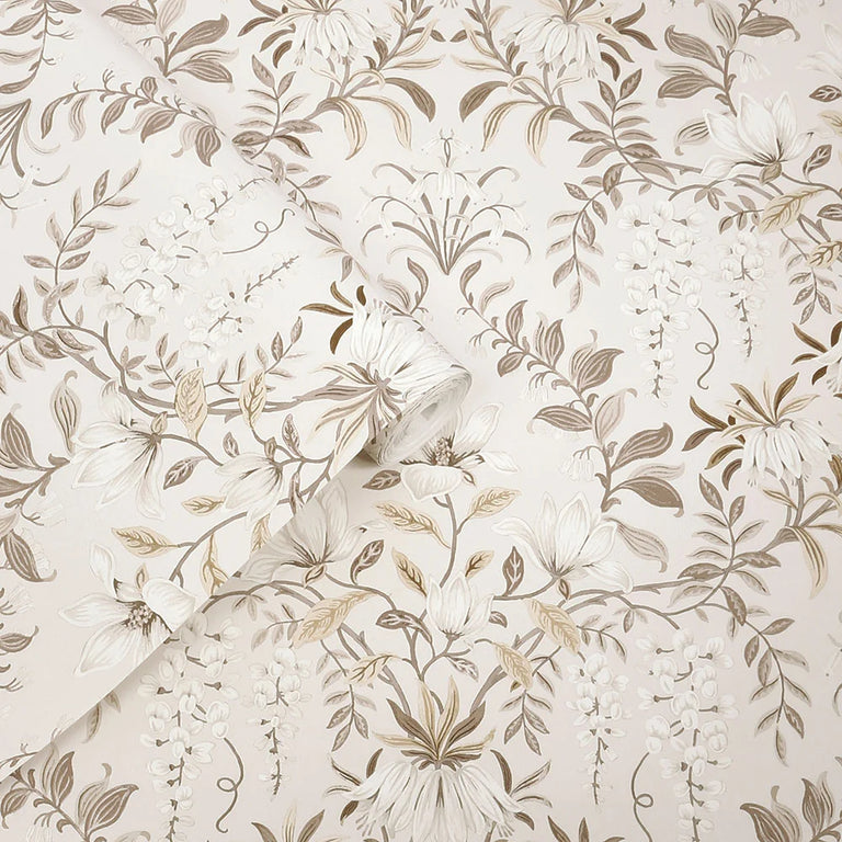 Laura Ashley Wallpaper Paterre Soft Natural