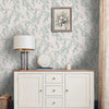 Laura Ashley Wallpaper Rainham Willow Newport Blue