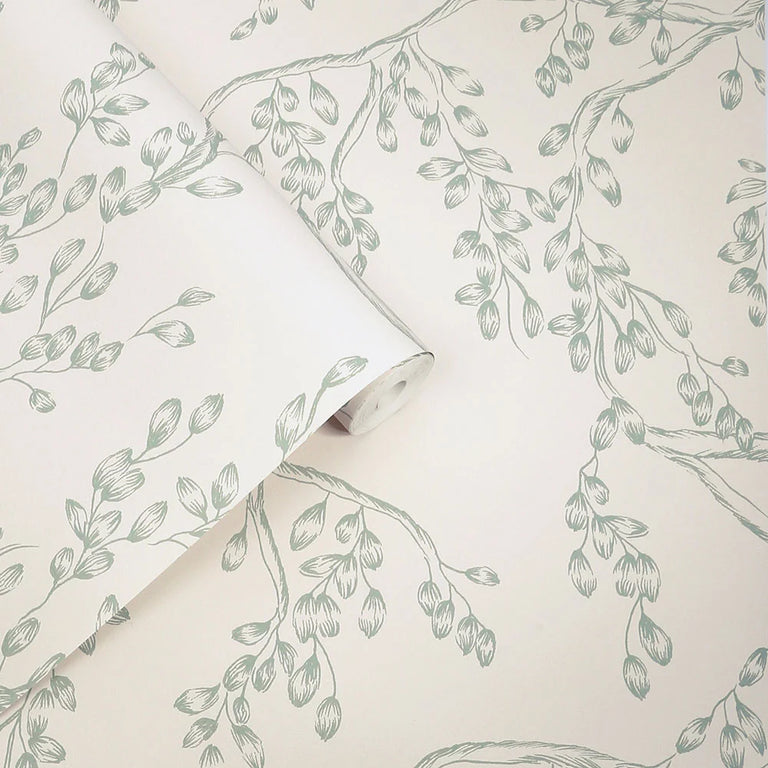 Laura Ashley Wallpaper Rainham Willow Sage