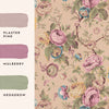 Laura Ashley Wallpaper Uffington Roses Plaster Pink picture with paint colors that fit to this wallpaper
