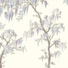 Elegant Wisteria Garden Mural brings floral charm to your home decor.