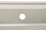 Lazzaro TV Unit Putty with LED close view picture of the hole for cabels