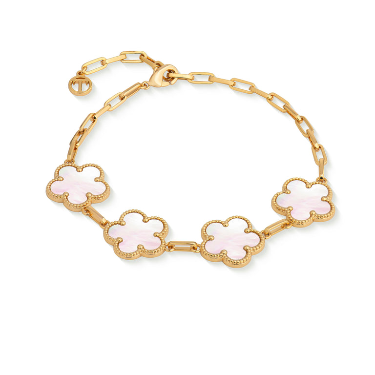 Le Fleur Collection Mop Bracelet Yellow Gold - Le Fleur Giftware Collection
