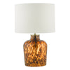 Leandra Table Lamp Amber Glass picture on the white background