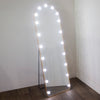 Led Bulb Modena Cheval Arch Mirror Gold 160 X 50cm picture with cool light mode