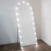 Led Bulb Modena Cheval Arch Mirror White 160 X 50cm life style picture