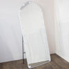 Led Bulb Modena Cheval Arch Mirror White 160 X 50cm picture with turned off light