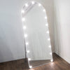 Led Bulb Modena Cheval Arch Mirror White 170 X 70cm floor standing mirror