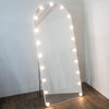 Led Bulb Modena Cheval Arch Mirror White 170 X 70cm vanity arch mirror