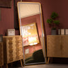 Led Modena Cheval Mirror Gold 170 X 70cm life style picture