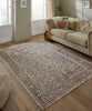 Concept Looms Legacy Rug LEG03 Beige Rust lifestyle picture in the living room