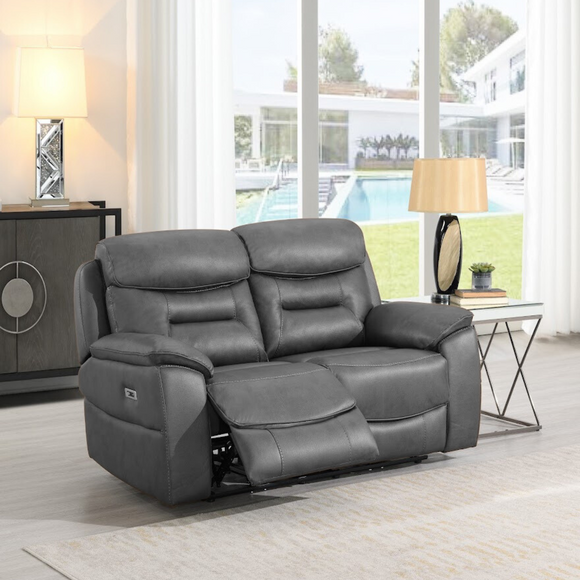 Leroy 2 Seater Sofa Electric Recliner life style close view photo