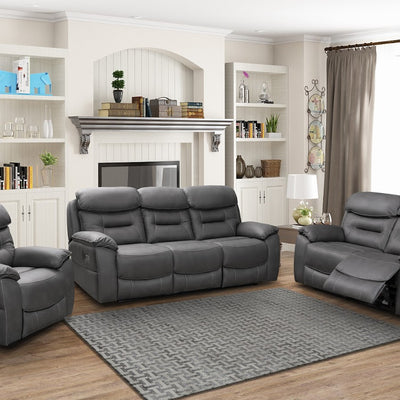 Leroy Electric Recliner Armchair Grey