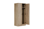 Levi 2 Door Wardrobe Oak picture with opened door
