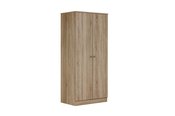 Levi 2 Door Wardrobe Oak picture on the white background