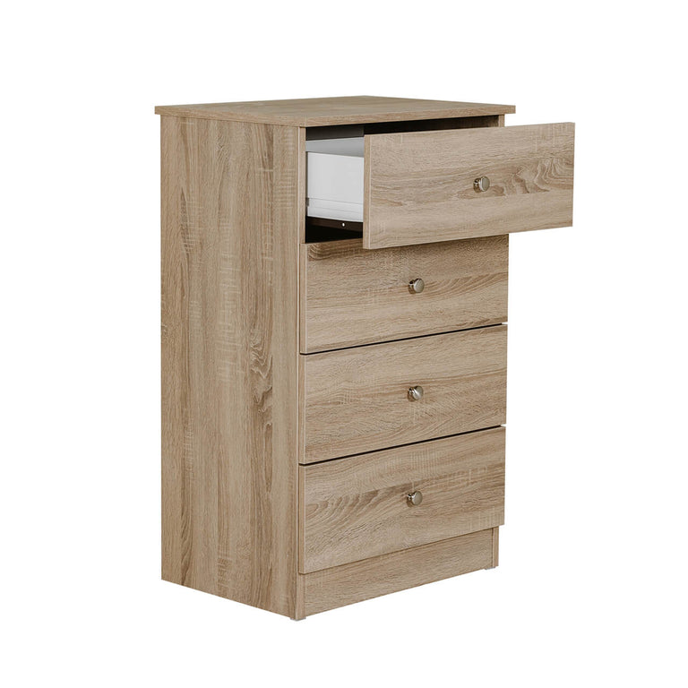 Levi Chest of 4 Drawers Medium Oak