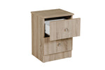 Levi Bedside Table Oak picture with opened drawer
