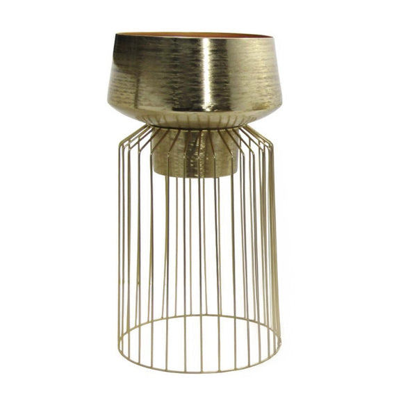 Lia Planter With Stand Gold Large picture on the white background
