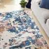 Concept Looms Liberty Rug LIB110 Cobalt multicolored abstract rug