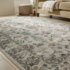 Concept Looms Liberty Rug LIB204 Taupe close-up picture of the pattern design