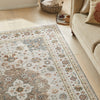 Concept Looms Liberty Rug LIB207 Mocha with a floral patten