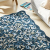 Concept Looms Liberty Rug LIB306 Navy with scalloped ends