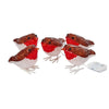 Light-Up Ice Robins Set of 5 light up your Christmas mood