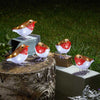 Light-Up Ice Robins Set of 5 Christmas decoration