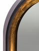 Limehouse Arched Mirror Black & Gold with a gold and black frame