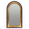 Limehouse Arched Mirror Black & Gold  wall mirror with a solid frame