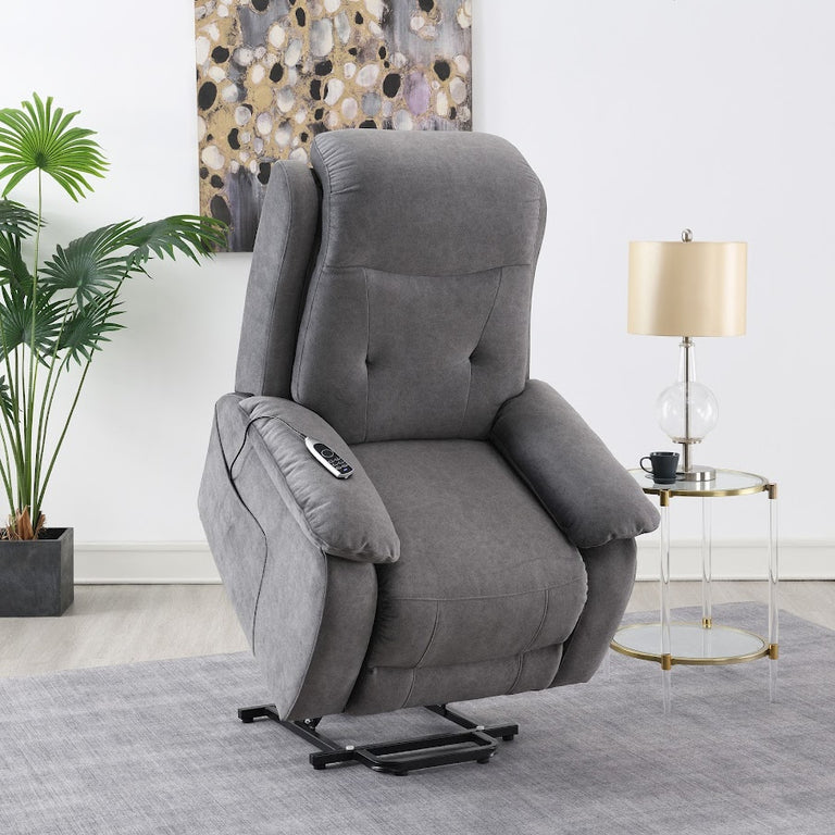 Linda Lift & Rise Massage Chair Light Grey