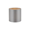 Lirys Drum Lamp Shade 12cm Grey picture with switched on light