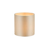 Lyris Cotton Drum Shade 12cm Taupe picture with switch on light