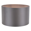 Lyris Cotton Drum Shade 40 cm Grey picture with switching on light