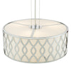 Locryn 4 Light Pendant Polished Chrome top view picture of the shade