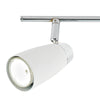 Loft 4 Light Bar Spotlight Matt White close view picture of the adjustable shade