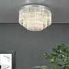 Logan 5 Light Flush Polished Chrome and Glass life style picture
