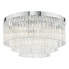 Logan 5 Light Flush Polished Chrome and Glass picture on the white background