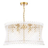 Loire 6 Light Pendant Natural Brass picture on the white background
