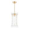 Loire Pendant Natural Brass and Glass picture on the white background