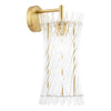 Loire Wall Light Natural Brass and Glass picture on the white background