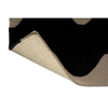 Marimekko Lokki Bohemian Rug Black with a cotton and latex backing