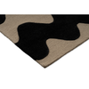 Marimekko Lokki Bohemian Rug Black hand-tufted wool rug with a cut & loop pile