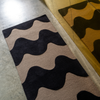 Marimekko Lokki Bohemian Rug Black Runner lifestyle picture in the hallway