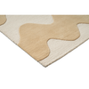 Marimekko Lokki Bohemian Rug Butter hand-tufted wool rug with a cut & loop pile