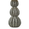 Lorelai Ceramic Table Lamp Grey close view picture of the grey ceramic base