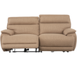Louise 2 Seater Sofa Electric Recliner Taupe picture with reclined seat