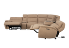 Louise Fabric Corner Sofa with Electric Recliners with usb charging ports