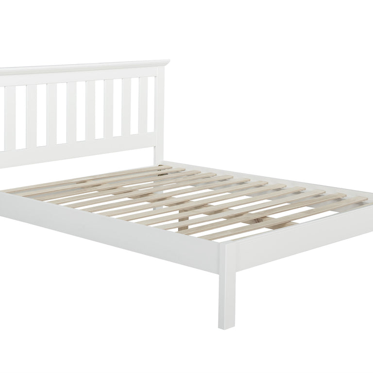 Louise Small Double Bed White